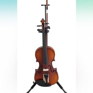 ENO MUSIC High Quality Foldable Light Weight Violins Stand with Bow Holder